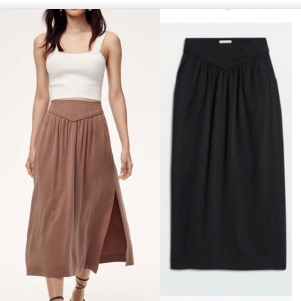 Wilfred Gabrielle V yoke Midi Skirt Size L